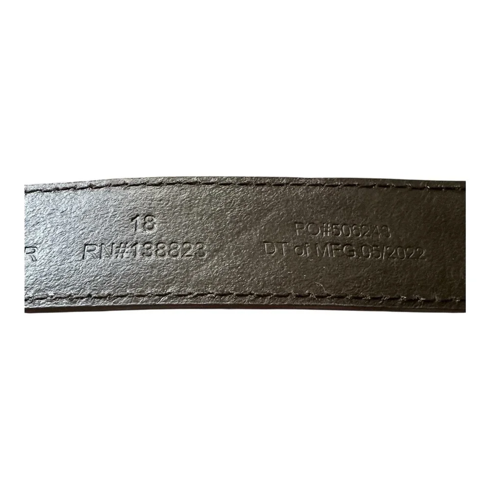 SHYANNE Western GENUINE LEATHER Girl 18 Embossed Floral Belt Boot Silver Buckle